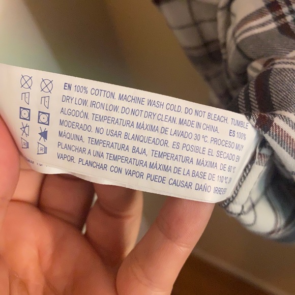 Gray & Maroon Plaid Shirt - Picture 4 of 4